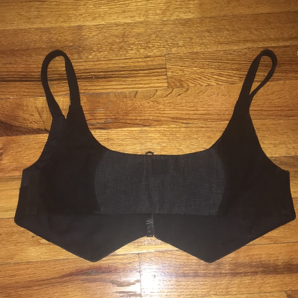 N+C Denim and Velvet Top - Picture 2 of 6